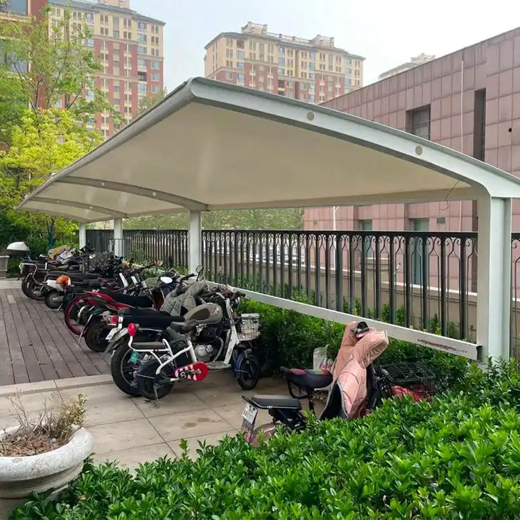 新平膜结构电动车棚